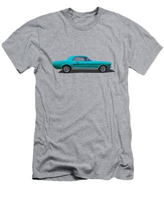 1965 Ford Mustang American Muscle Car Color Design Tshirt Large Green 